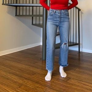 Levi’s wide leg denim